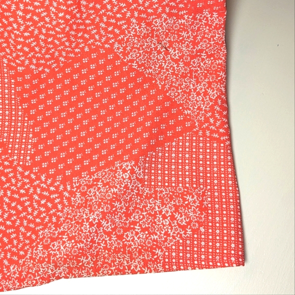 Andree by Unit Jumpsuit Large Coral & White lace back cinch waist romper - Picture 9 of 16